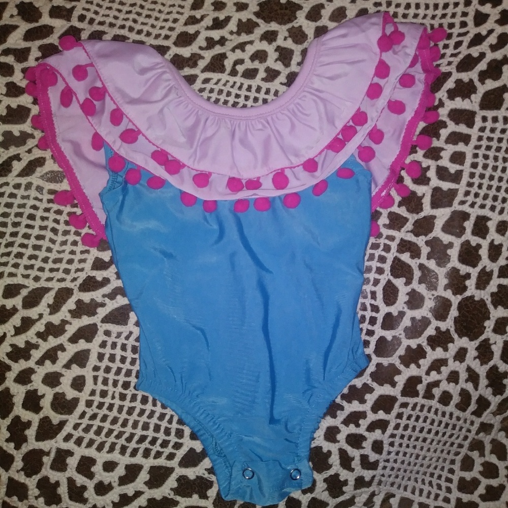 BRAND NEW Pink & Blue Baby Girl Swimsuit NB-6 mo